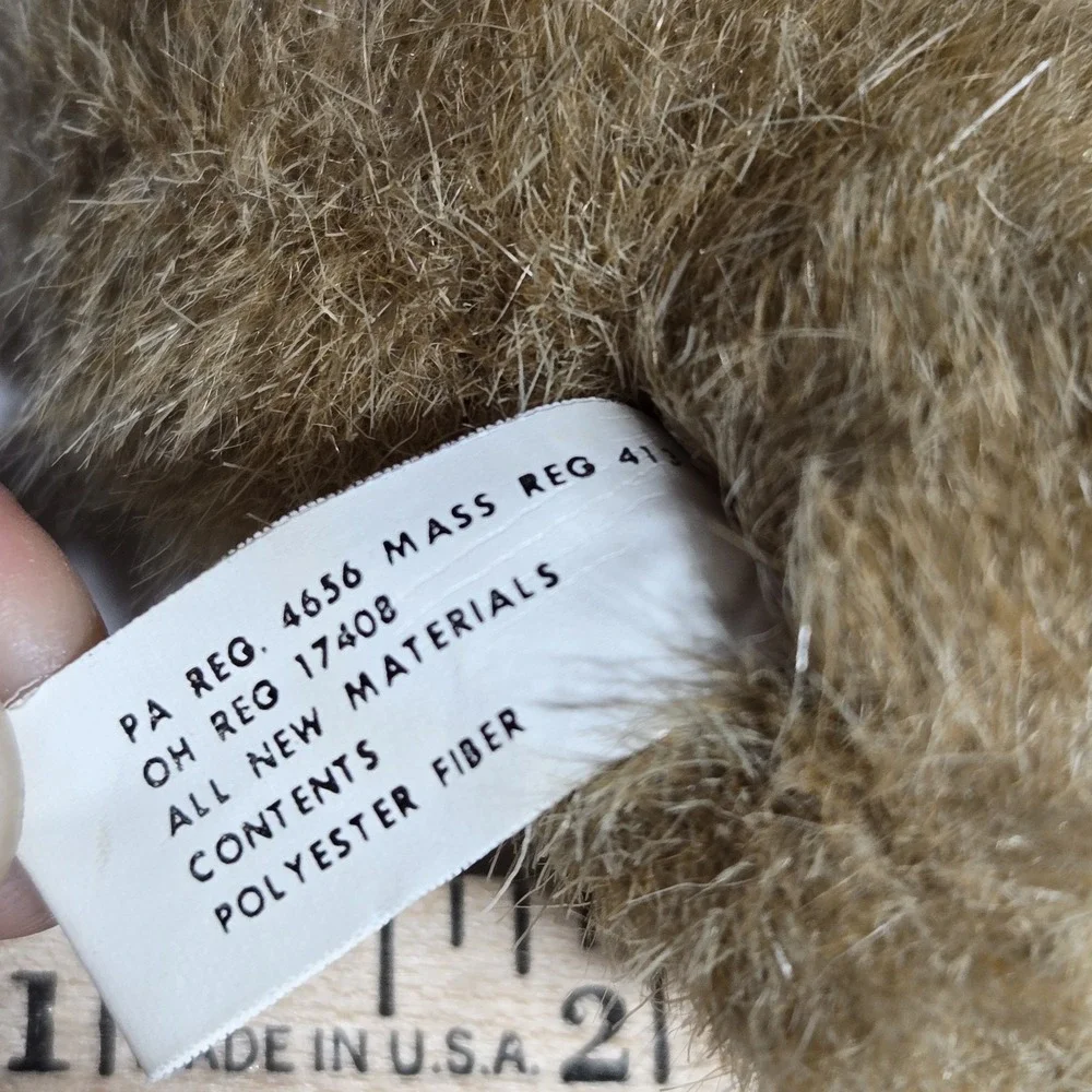 VTG‎ BROWN TEDDY BEAR PLUSH Stuffed Animal Jointed TOY K&M INTERNATIONAL 1992